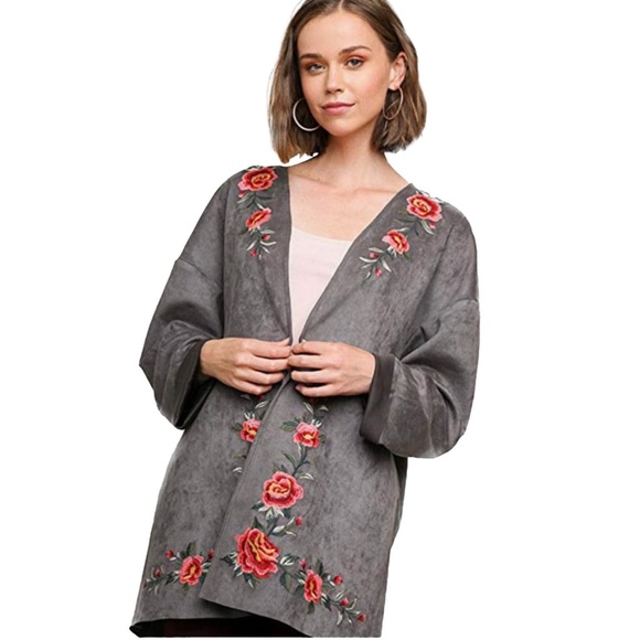 Umgee Textured Jacquard Jacket